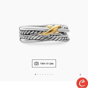 Elegant Silver and Gold Women's Ring